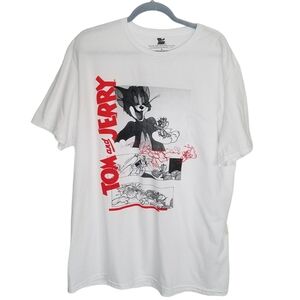 NWOT Tom & Jerry Graphic tshirt Size Large 100% Cotton